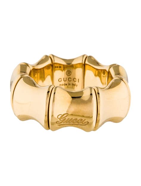 Gucci 18K Bamboo Spring Ring 